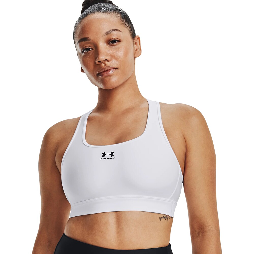 Bustiera femei UNDER ARMOUR UA HG Armour Mid Padless, marimea S, alb