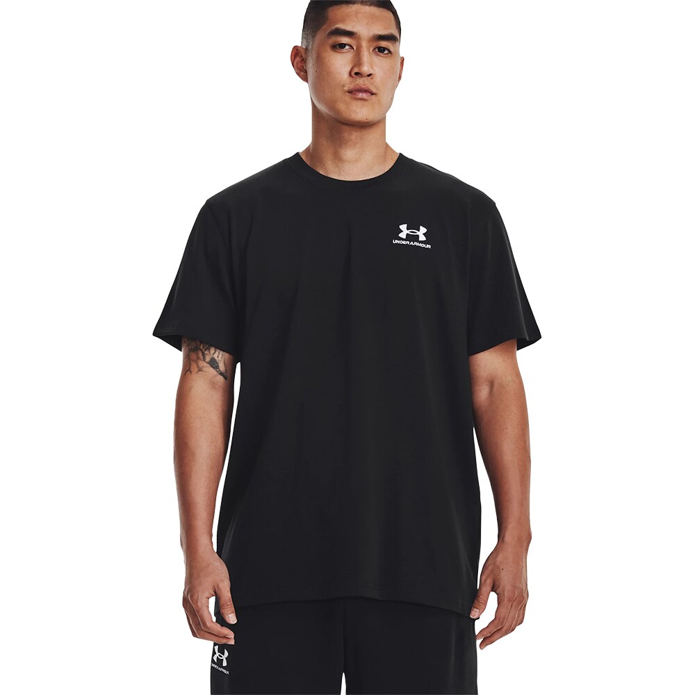 Tricou barbati UNDER ARMOUR Logo EMG Heavyweight SS, marimea M, negru