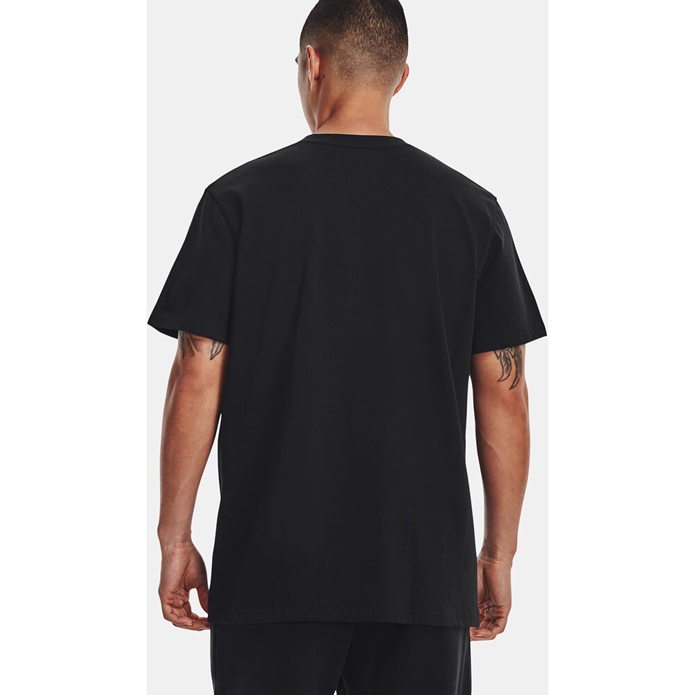 Tricou barbati UNDER ARMOUR Logo EMG Heavyweight SS, marimea L, negru