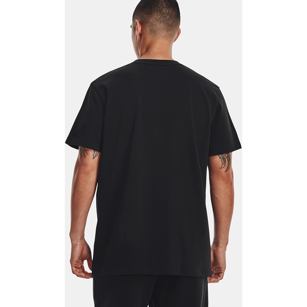 Tricou barbati UNDER ARMOUR Logo EMG Heavyweight SS, marimea M, negru