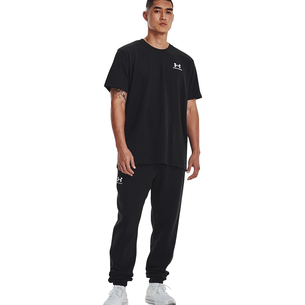 Tricou barbati UNDER ARMOUR Logo EMG Heavyweight SS, marimea M, negru