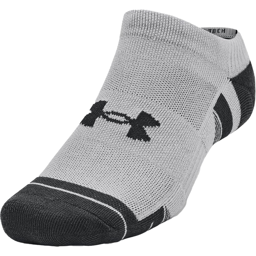 Sosete unisex UNDER ARMOUR UA Performance Tech 3 Pack No Show, marimea 36-41, gri