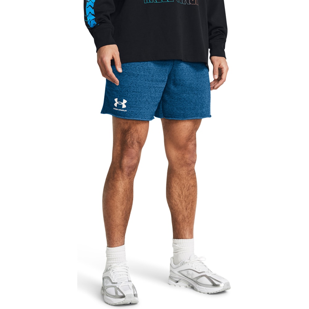 Pantaloni scurti barbati UNDER ARMOUR UA Rival Terry 6In Short, marimea S, albastru