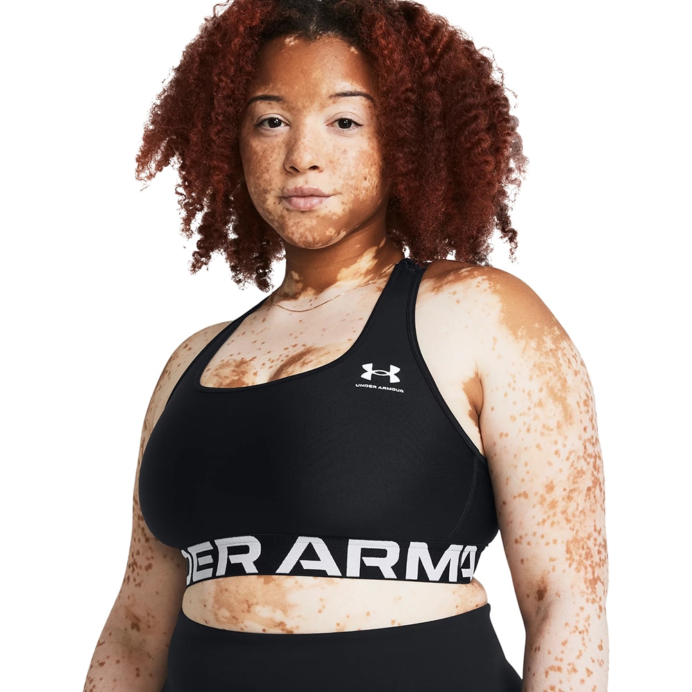 Bustiera femei UNDER ARMOUR UA HG Authentics Mid Branded, marimea L, negru