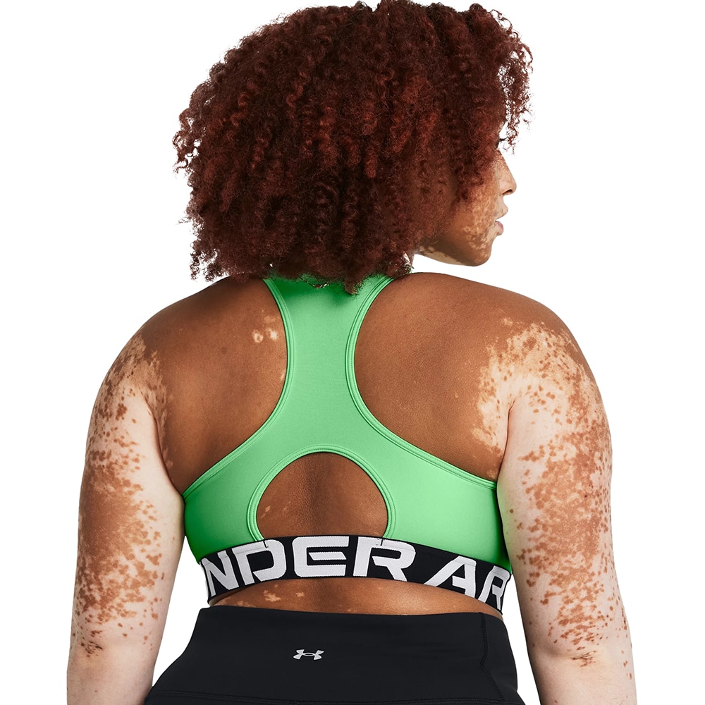 Bustiera femei UNDER ARMOUR UA HG Authentics Mid Branded, marimea M, verde