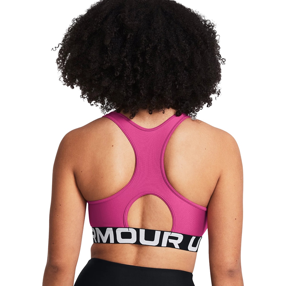 Bustiera femei UNDER ARMOUR UA HG Authentics Mid Branded, marimea L, roz