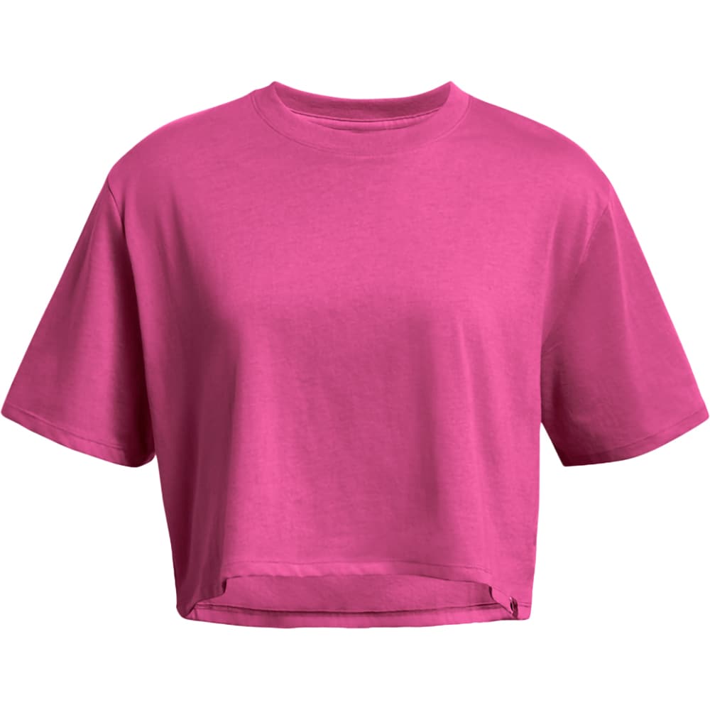 Tricou femei UNDER ARMOUR Campus Boxy Crop SS, marimea M, roz