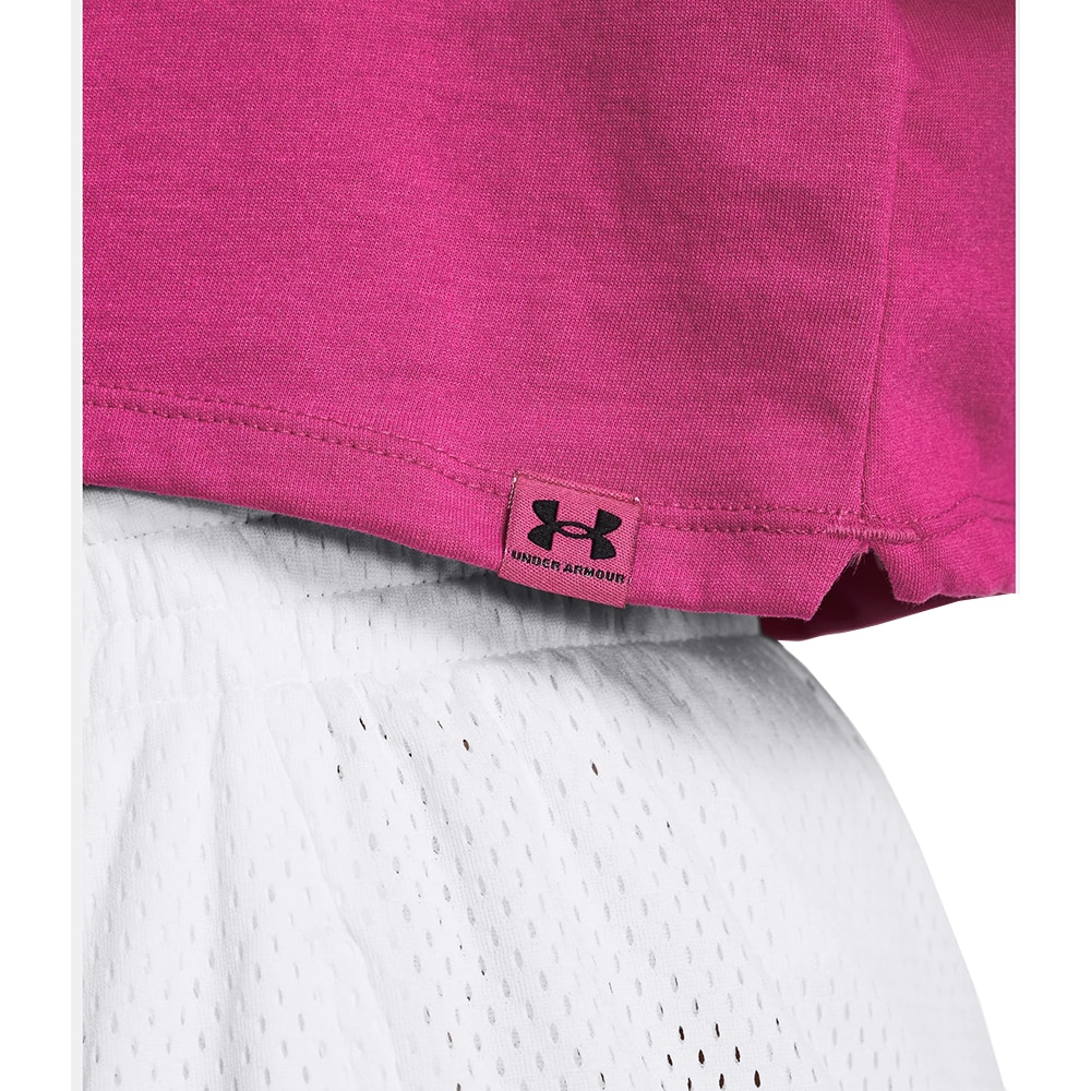 Tricou femei UNDER ARMOUR Campus Boxy Crop SS, marimea M, roz