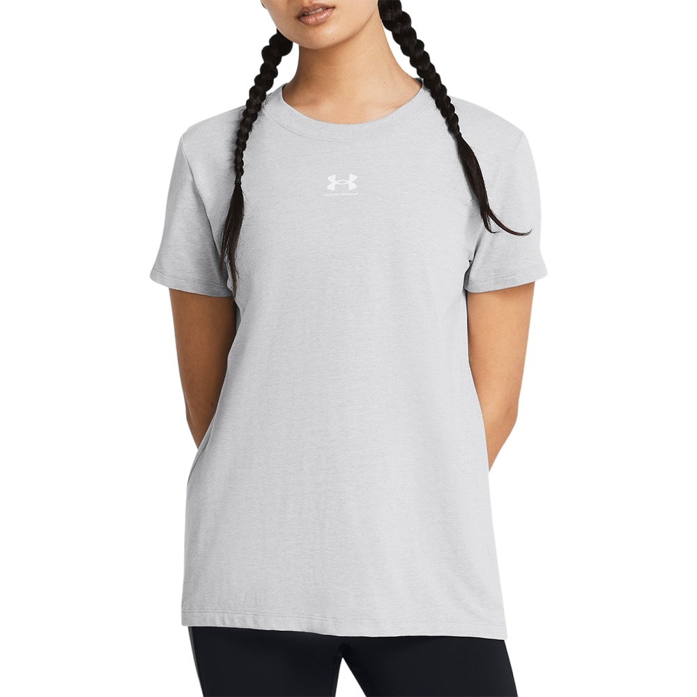 Tricou femei UNDER ARMOUR Off Campus Core SS, marimea S, gri