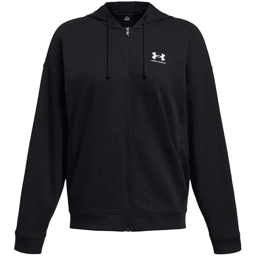Hanorac femei UNDER ARMOUR UA Rival Terry OS FZ Hooded, marimea S, negru