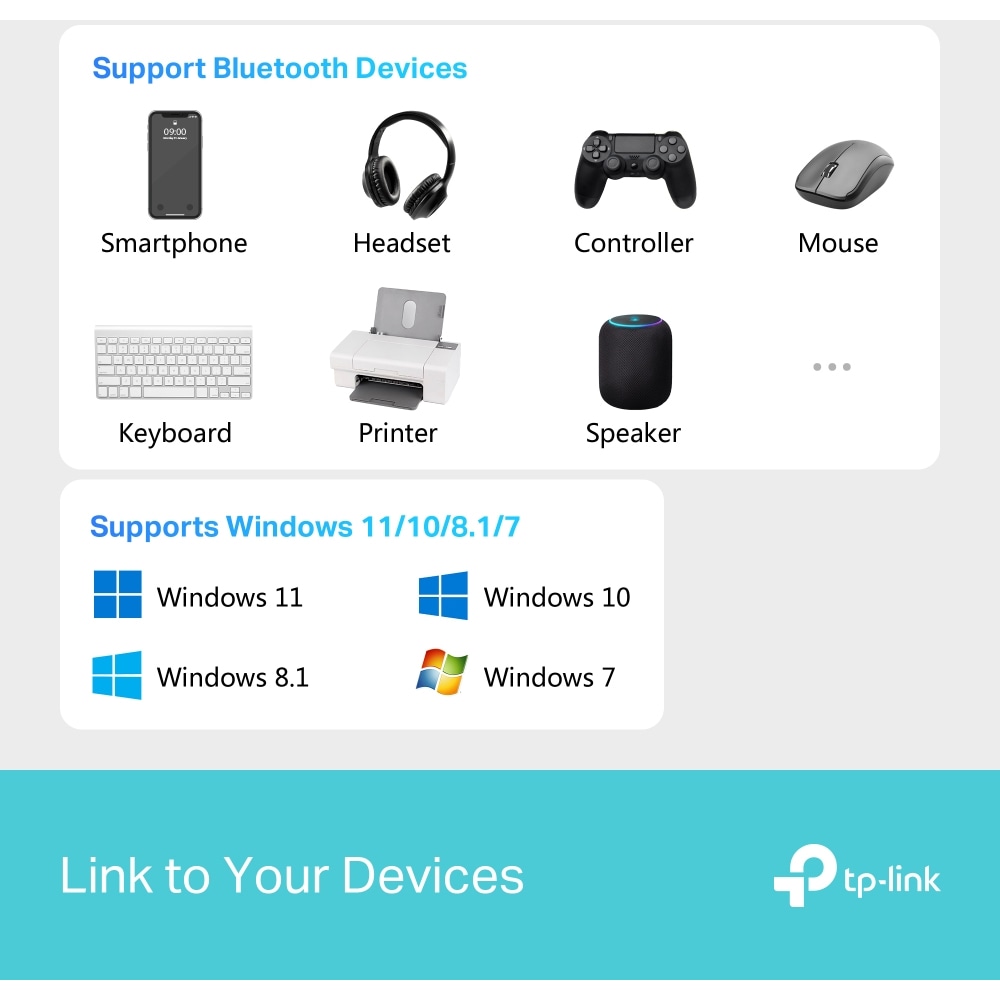 Adaptor nano USB Bluetooth TP-LINK UB600 , negru