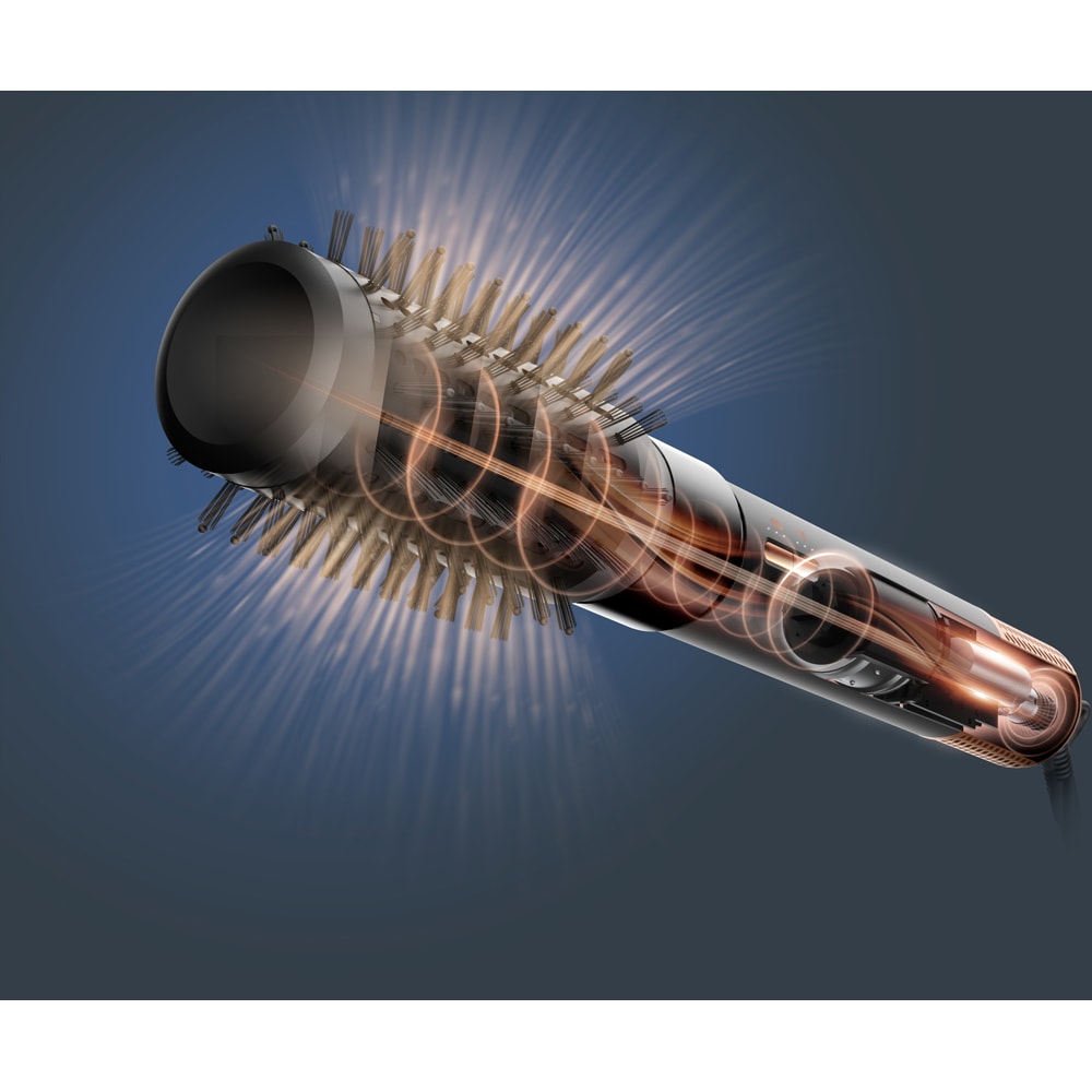 Perie cu aer cald ROWENTA Air Shape UB9820E0, 1300W, 3 viteze, 3 trepte temperatura, Invelis Ceramic, verde