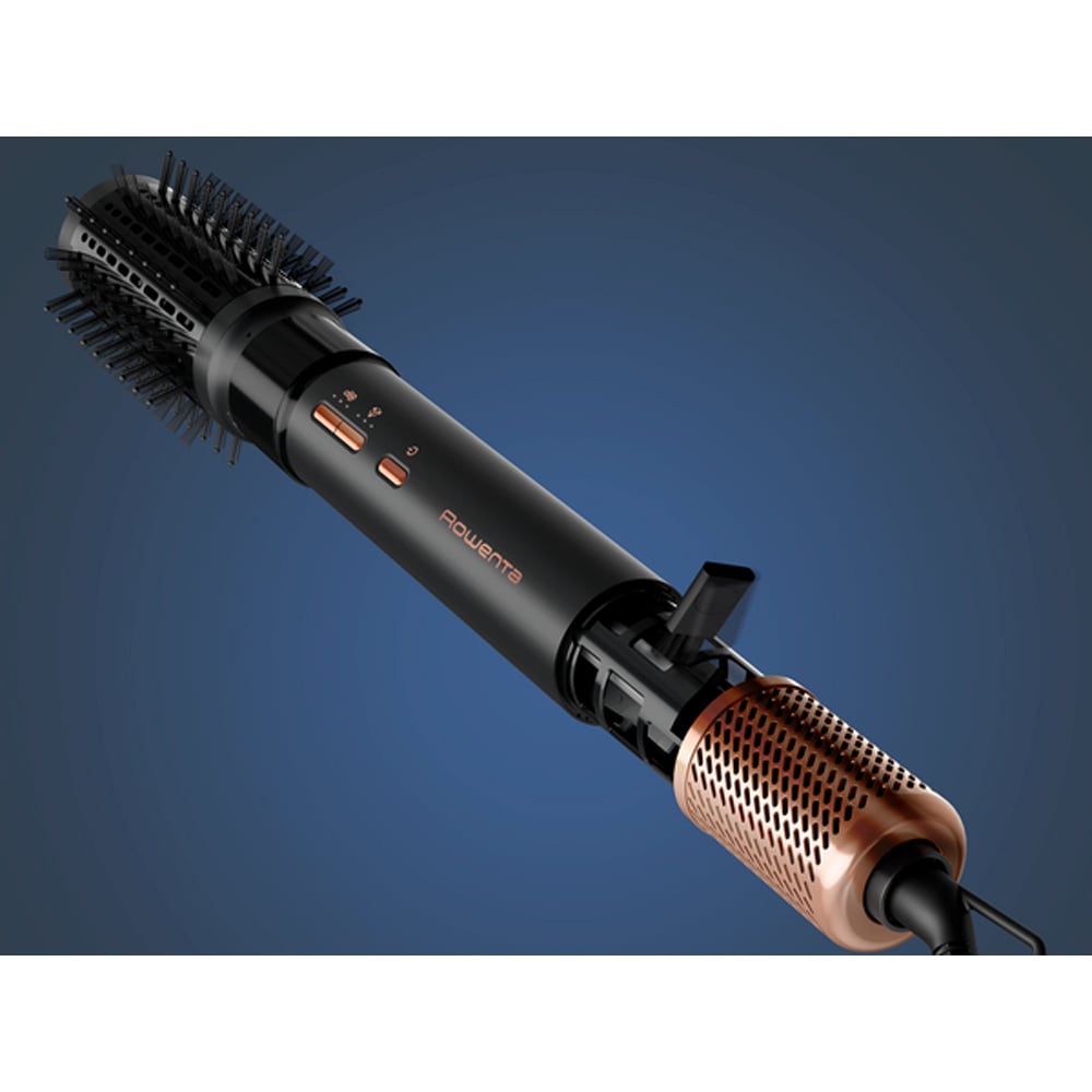 Perie cu aer cald ROWENTA Air Shape UB9820E0, 1300W, 3 viteze, 3 trepte temperatura, Invelis Ceramic, verde