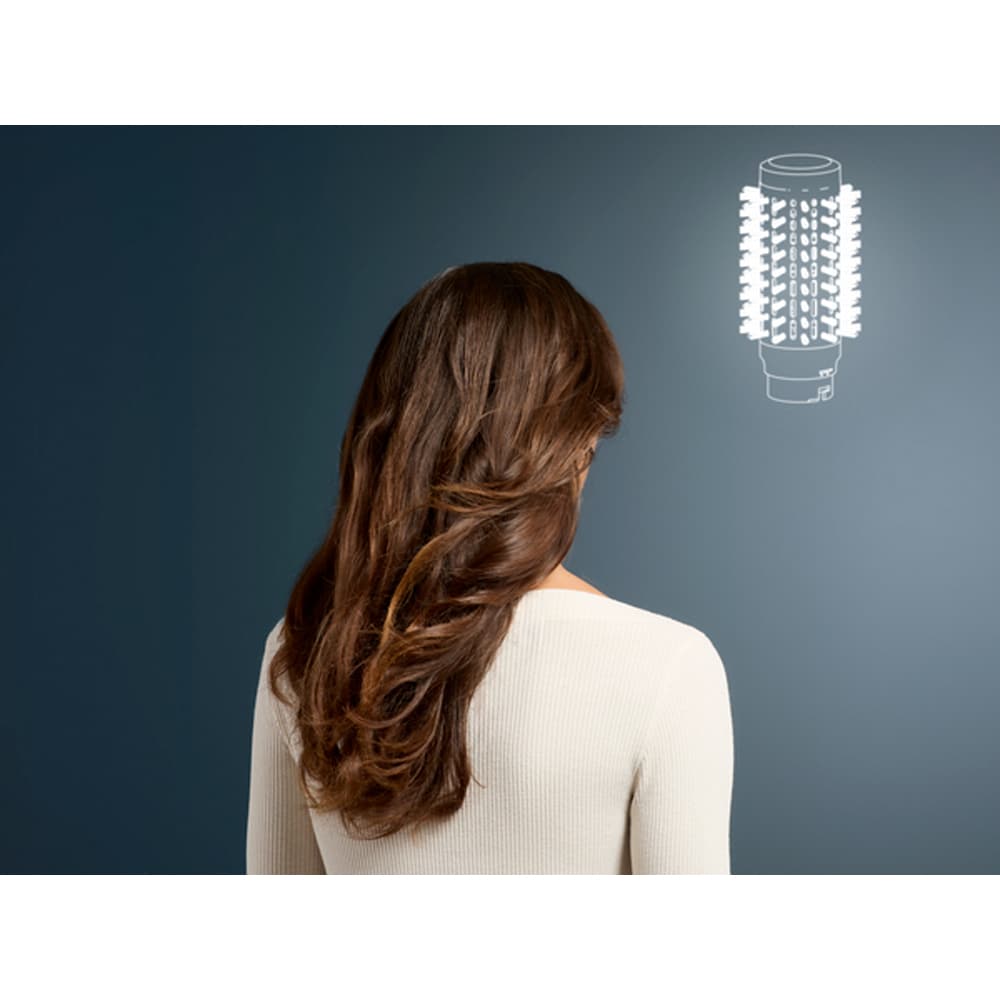 Perie cu aer cald ROWENTA Air Shape UB9820E0, 1300W, 3 viteze, 3 trepte temperatura, Invelis Ceramic, verde