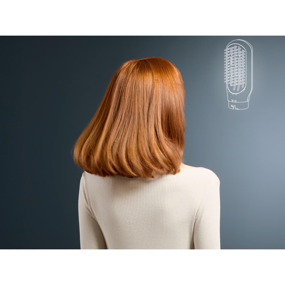 Perie cu aer cald ROWENTA Air Shape UB9820E0, 1300W, 3 viteze, 3 trepte temperatura, Invelis Ceramic, verde