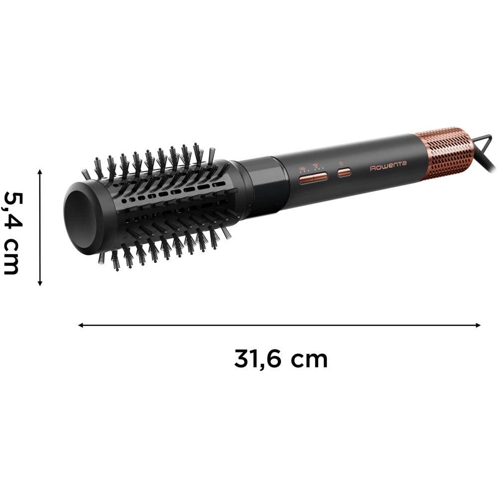 Perie cu aer cald ROWENTA Air Shape UB9820E0, 1300W, 3 viteze, 3 trepte temperatura, Invelis Ceramic, verde