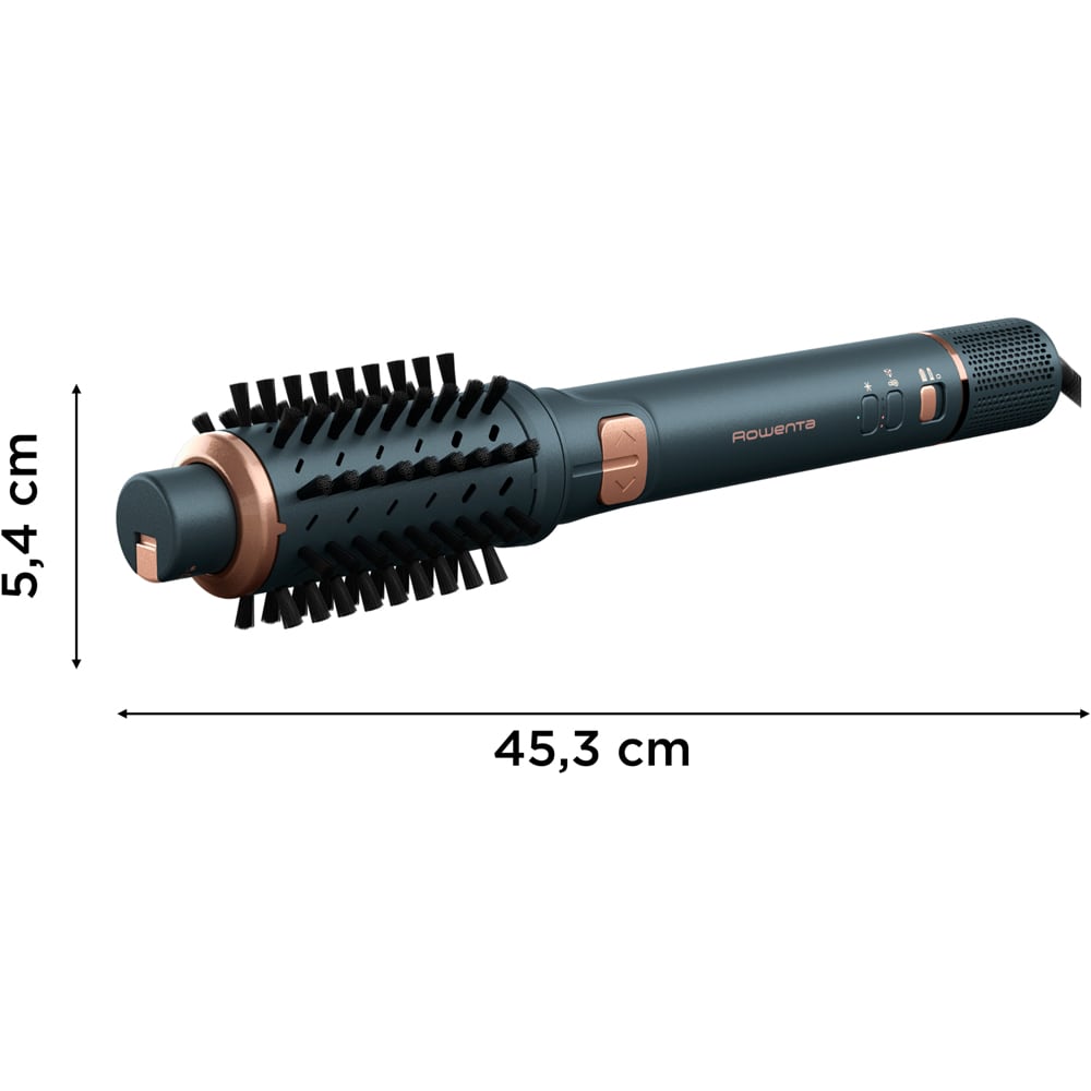 Perie rotativa ROWENTA Air Rotate UB9920E0, 1300W, 4 viteze, 4 trepte temperatura, Invelis Ceramic, verde