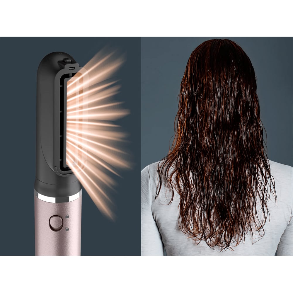 Perie cu aer cald ROWENTA Air Nano UB9B20E0, 950W, roz