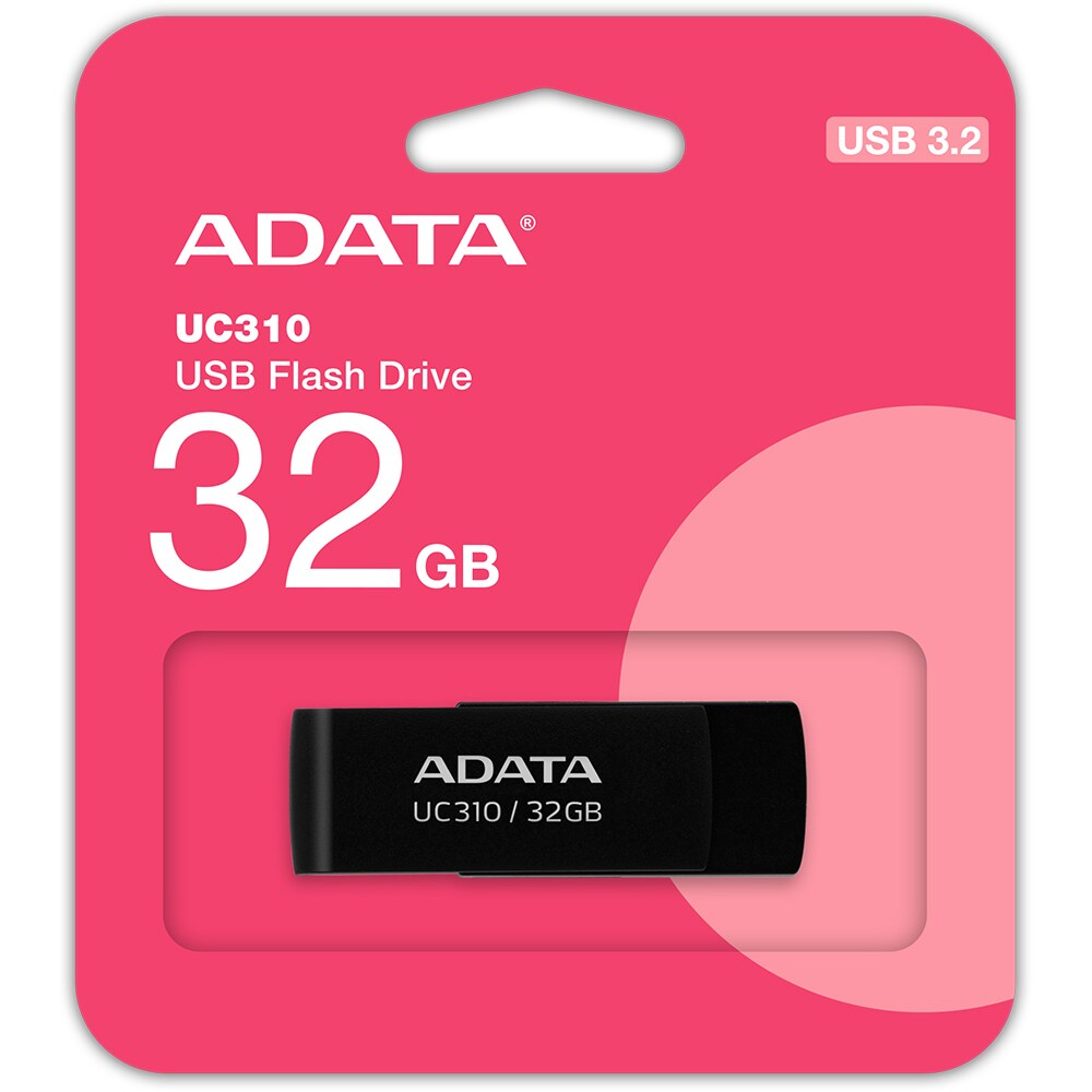 Memorie USB ADATA UC310, 32GB, USB 3.2 Gen 1, negru