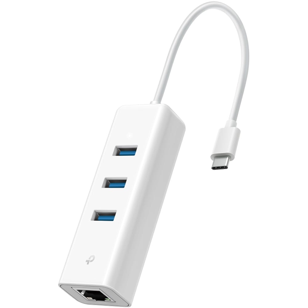 Adaptor USB-C - Ethernet TP-LINK UE330C, Gigabit, alb