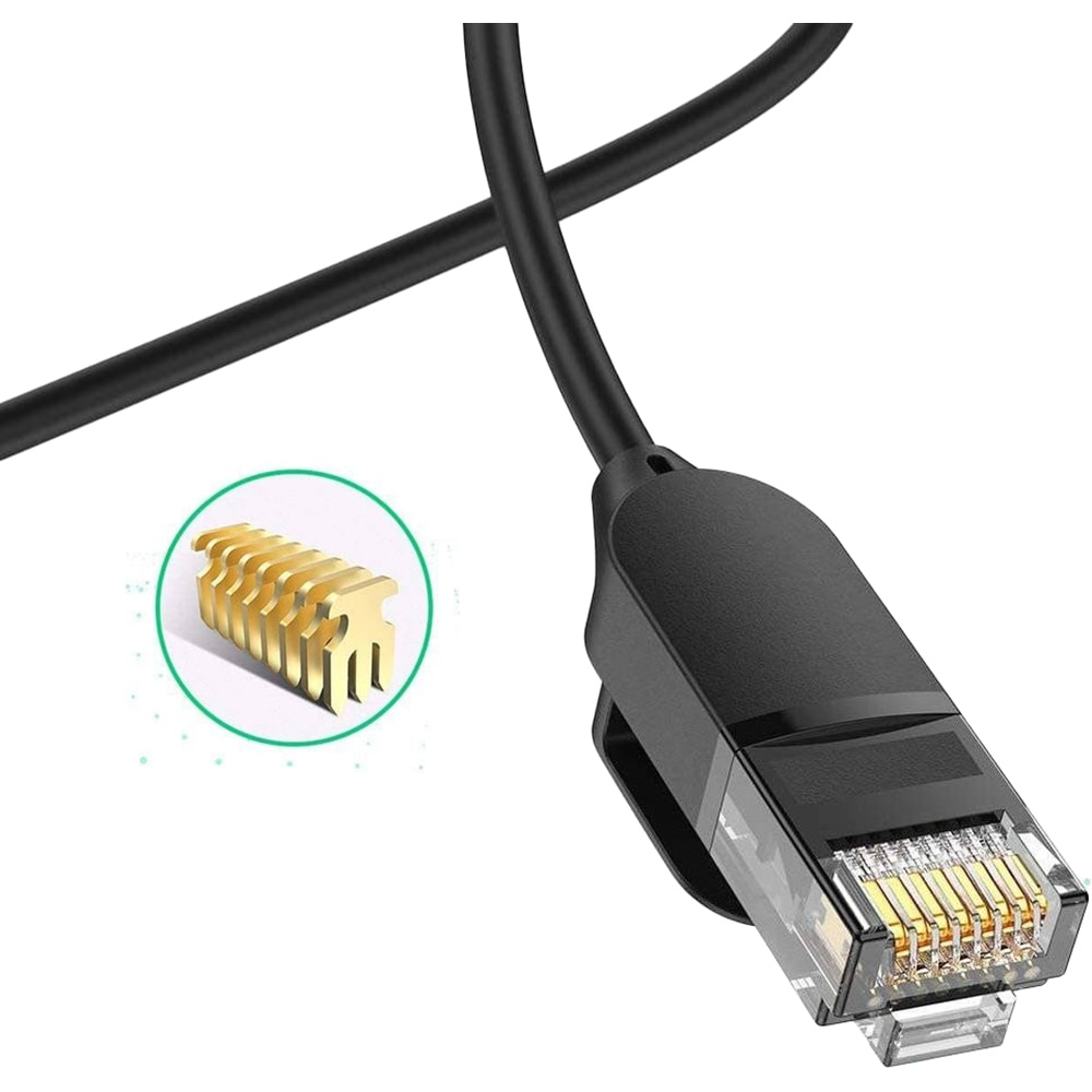 Cablu de retea UTP CAT6A RJ45 - RJ45 UGREEN 70653, 3m, negru