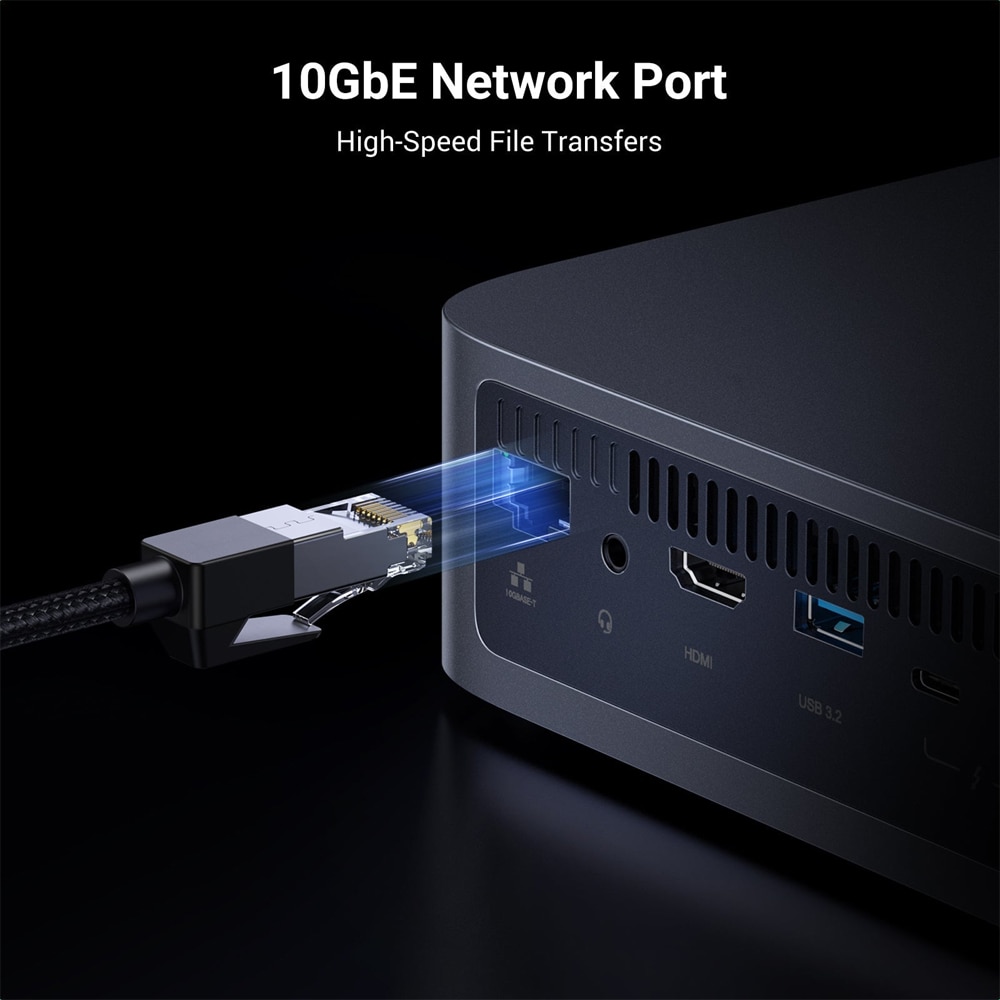 Network Attached Storage UGREEN DXP480T Plus, 4.4GHz, 8GB, 4-Bays, gri