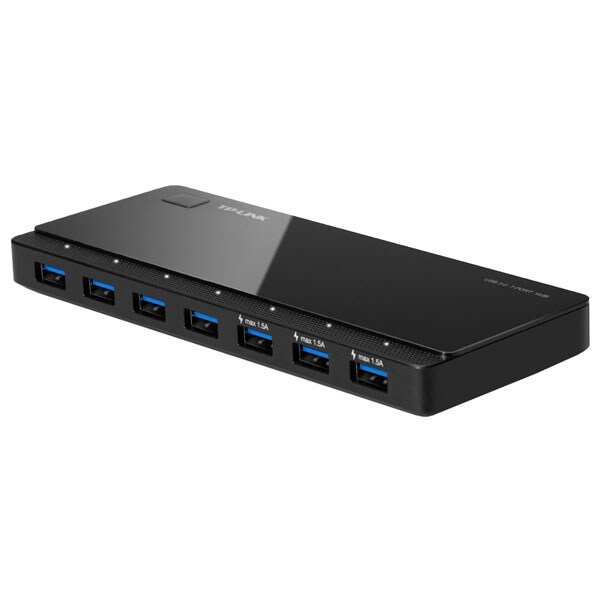 Hub USB TP-LINK UH700, USB 3.0, negru