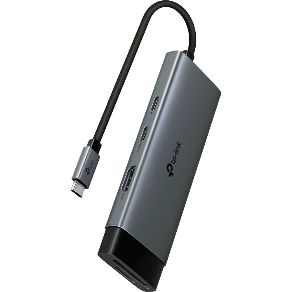 Hub USB TP-LINK UH7020C, USB Type-C, argintiu-negru