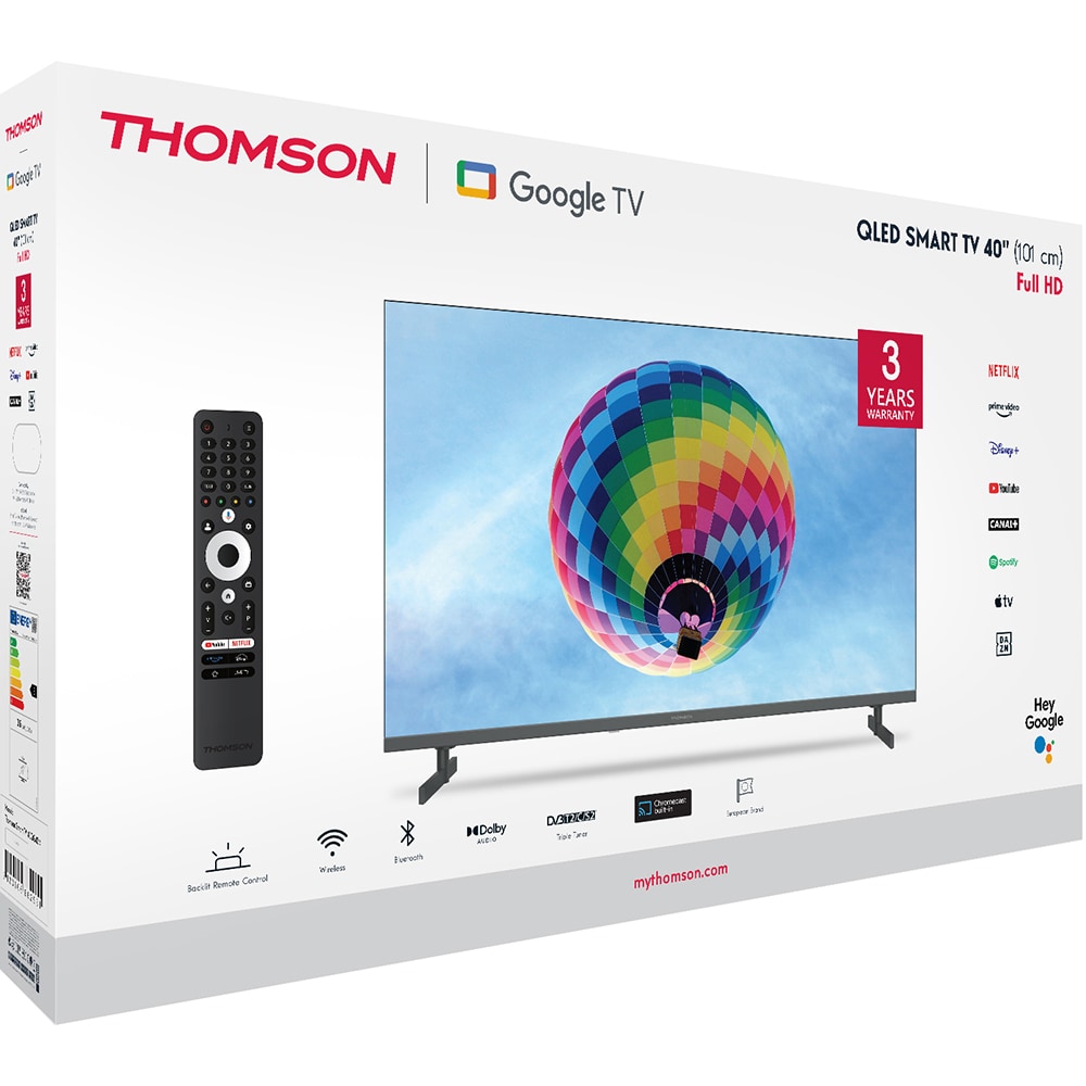 Televizor QLED Smart THOMSON 40QG4S14, Full HD, 101cm
