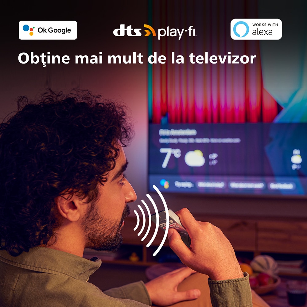 Televizor OLED Smart PHILIPS 42OLED818, Ultra HD 4K, HDR10+, 106cm