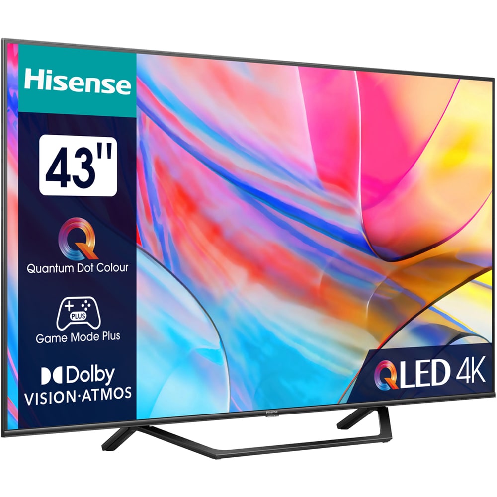 Televizor QLED Smart HISENSE 43A7KQ, Ultra HD 4K, HDR, 108cm