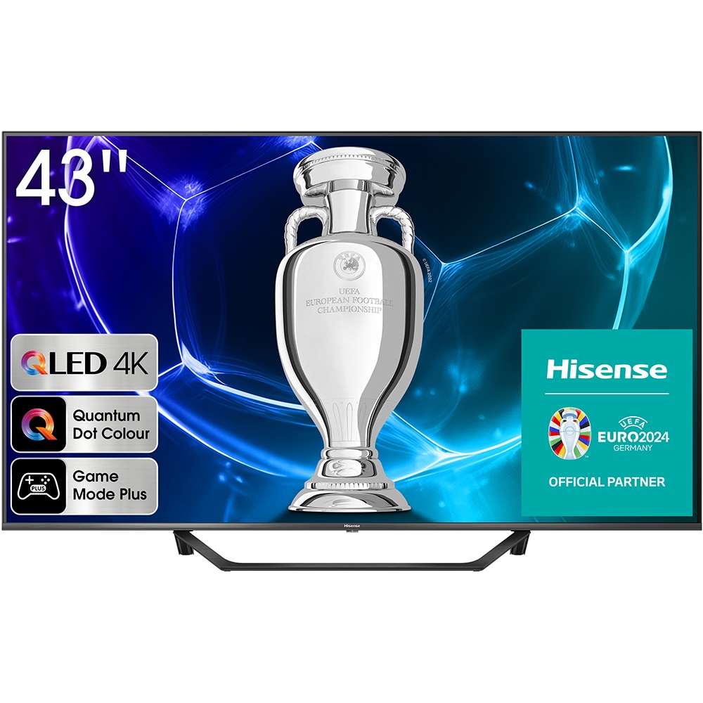 Televizor QLED Smart HISENSE 43A7KQ, Ultra HD 4K, HDR, 108cm
