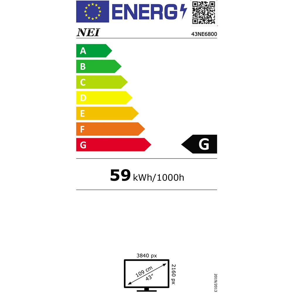 Televizor LED NEI 43NE6800, Ultra HD 4K, 109cm