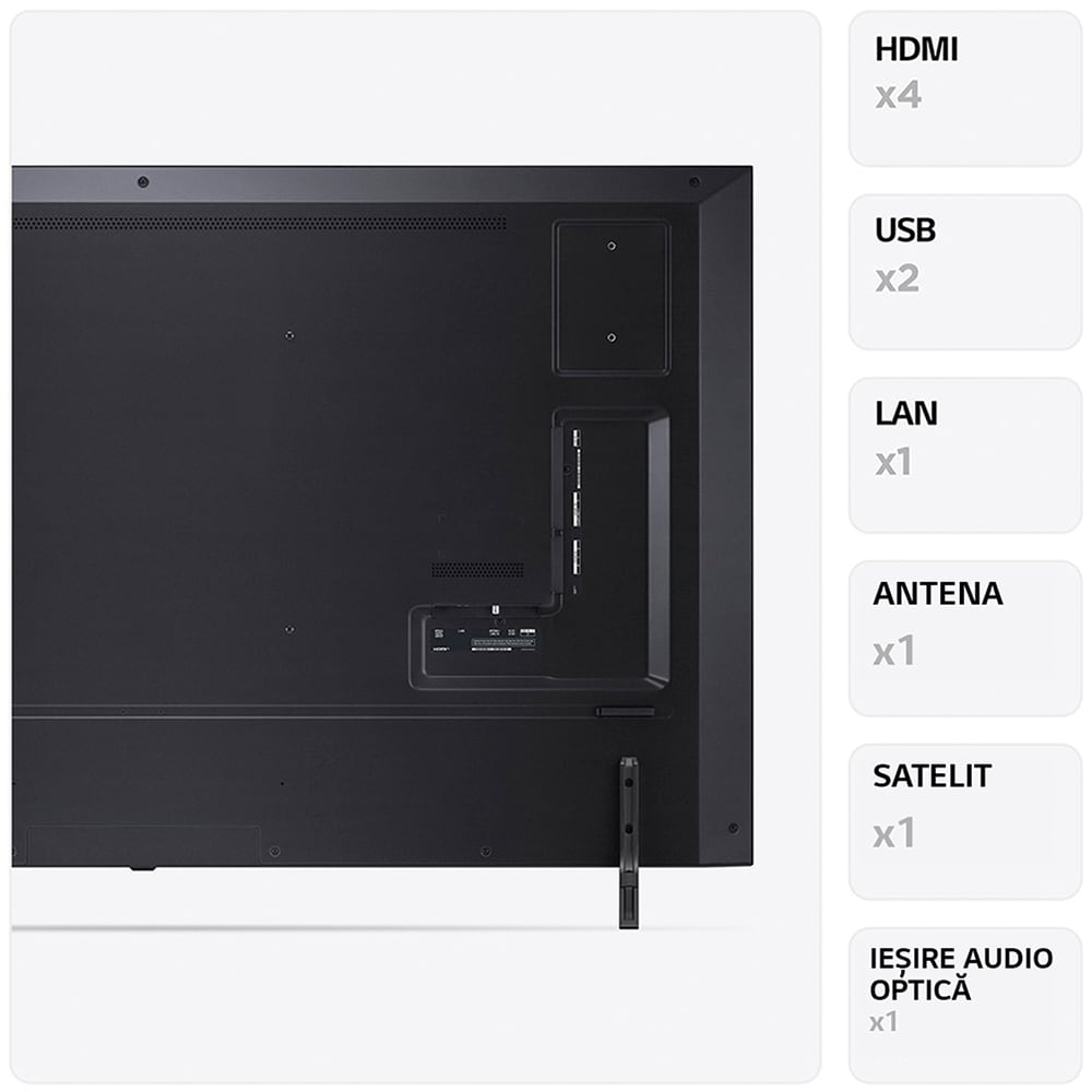 Televizor QNED Smart LG 43QNED773RB, Ultra HD 4K, HDR, 108cm