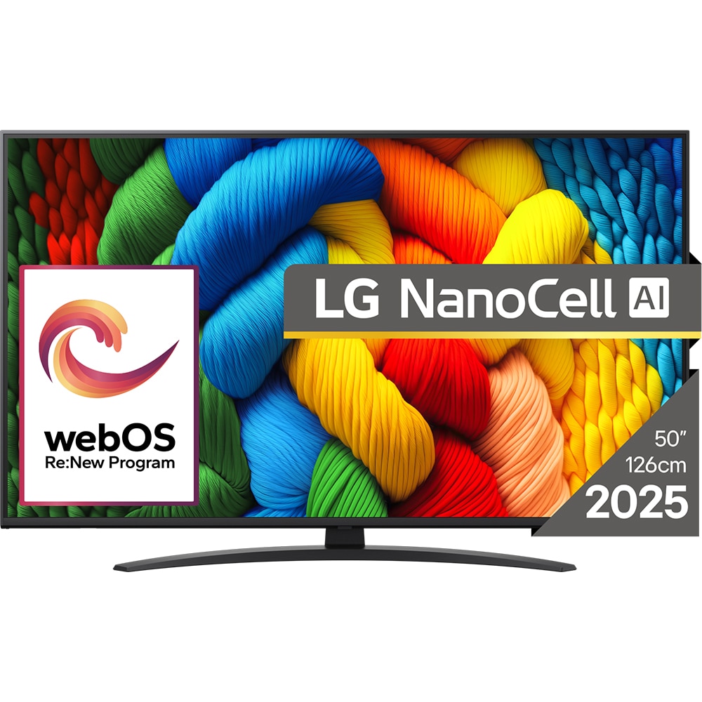 Televizor NanoCell Smart LG 50NANO81A3A, Ultra HD 4K, HDR, 126cm