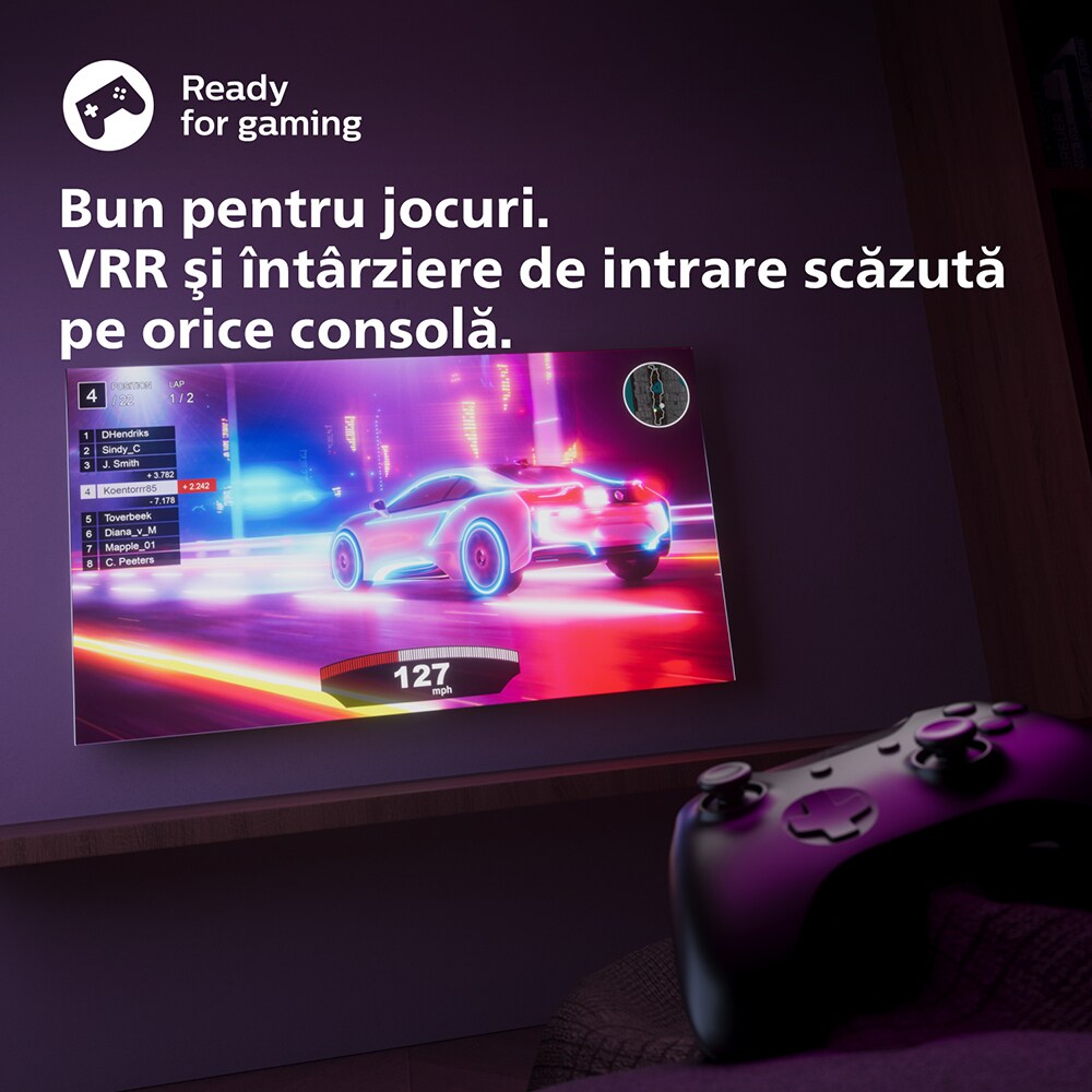 Televizor LED Smart PHILIPS 50PUS7608, Ultra HD 4K, HDR10, 126cm