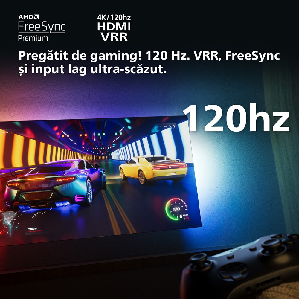 Televizor LED Smart PHILIPS 50PUS8818, Ultra HD 4K, HDR10+, 126cm