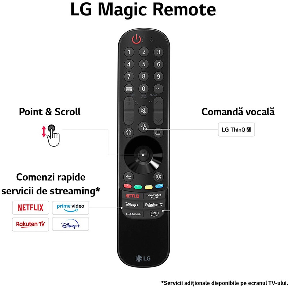 Televizor QNED Smart LG 50QNED773RB, Ultra HD 4K, HDR, 126cm