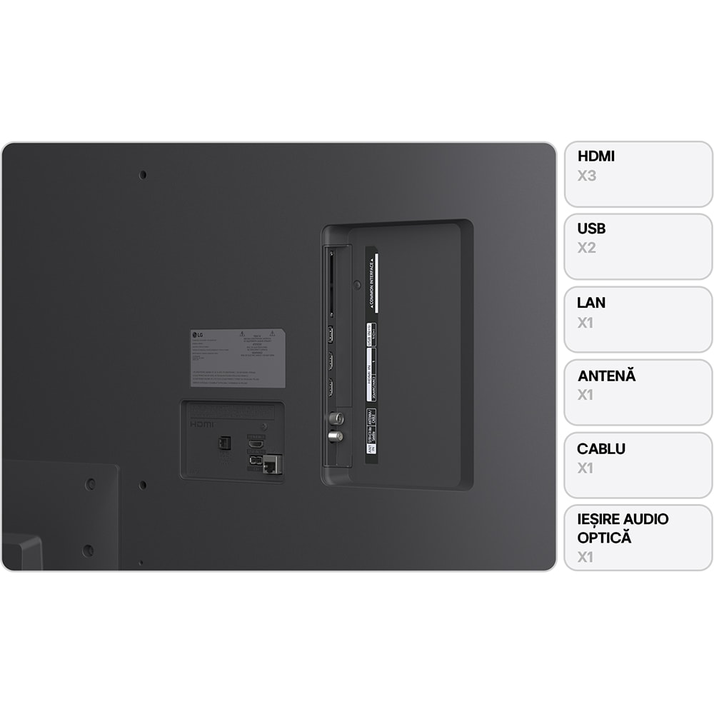 Televizor NanoCell Smart LG 55NANO81A3A, Ultra HD 4K, HDR, 139cm