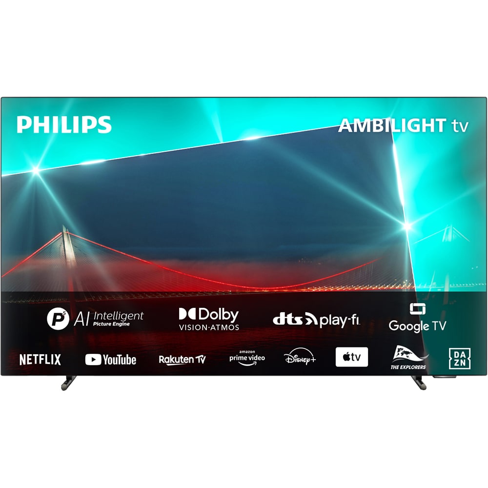 Televizor OLED Smart PHILIPS 55OLED718, Ultra HD 4K, HDR10+, 139cm
