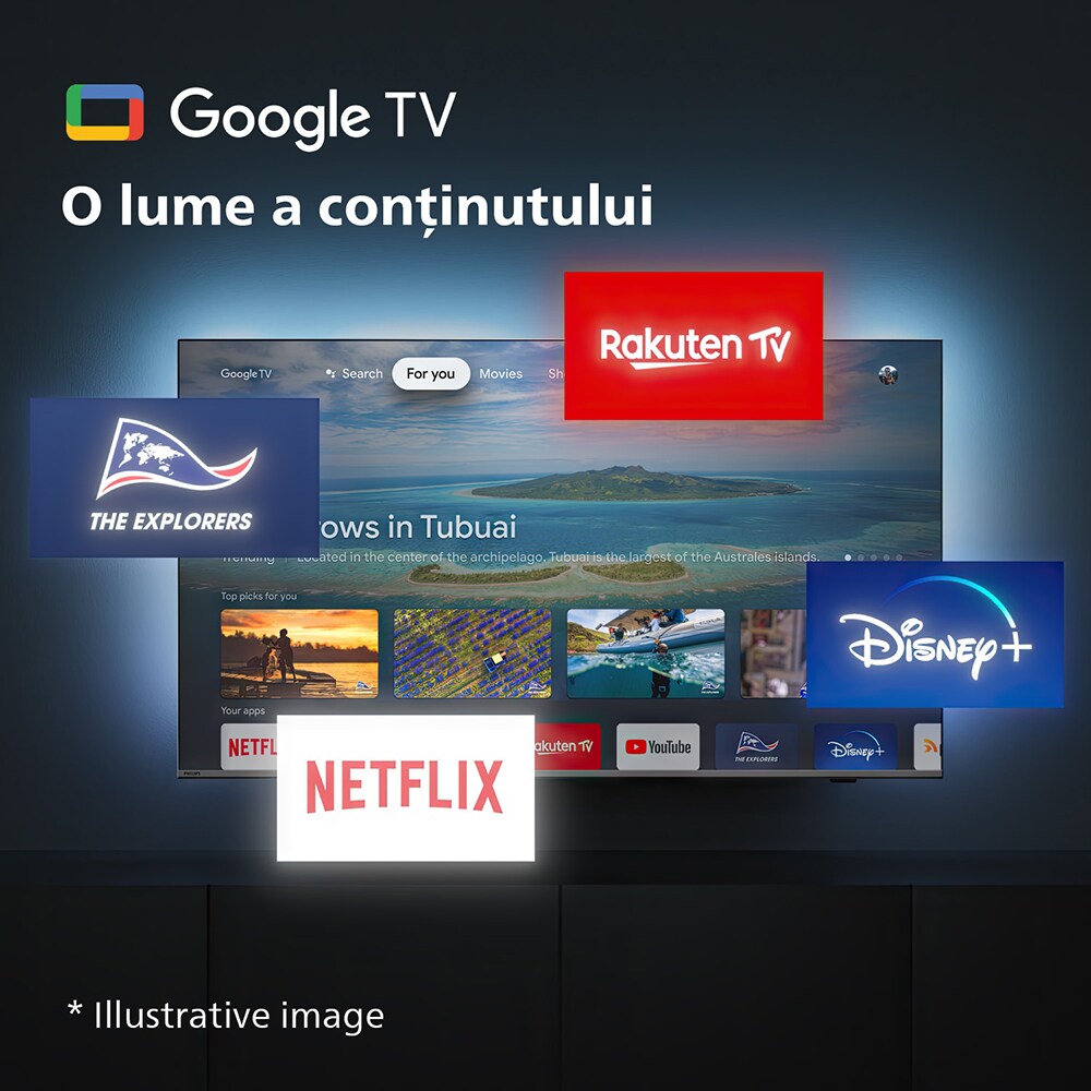Televizor OLED Smart PHILIPS 55OLED908, Ultra HD 4K, HDR10+, 139cm