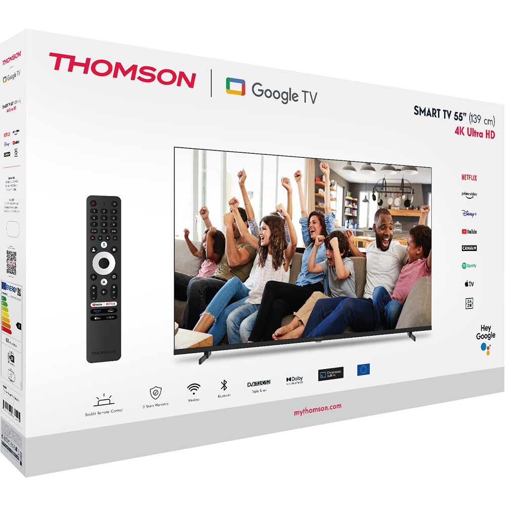 Televizor LED Smart THOMSON 55UG4S14, Ultra HD 4K, 139cm