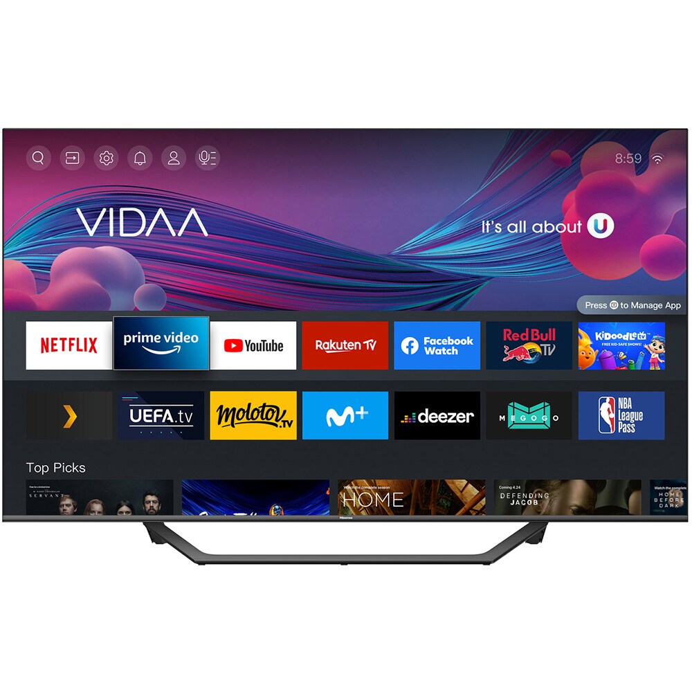 Televizor QLED Smart HISENSE 65A7GQ, Ultra HD 4K, 164cm