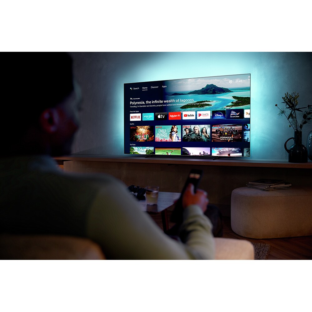 Televizor OLED Smart PHILIPS 65OLED707, Ultra HD 4K, HDR10+, 164cm