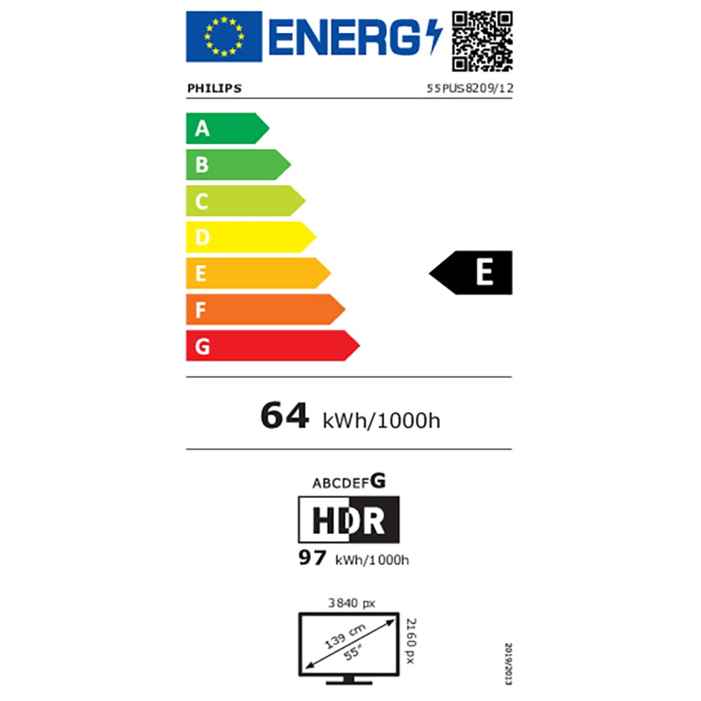 Televizor QLED Smart PHILIPS 65PUS8209, Ultra HD 4K, HDR10+, 164cm