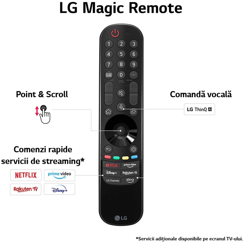 Televizor QNED Smart LG 65QNED773RB, Ultra HD 4K, HDR, 164cm