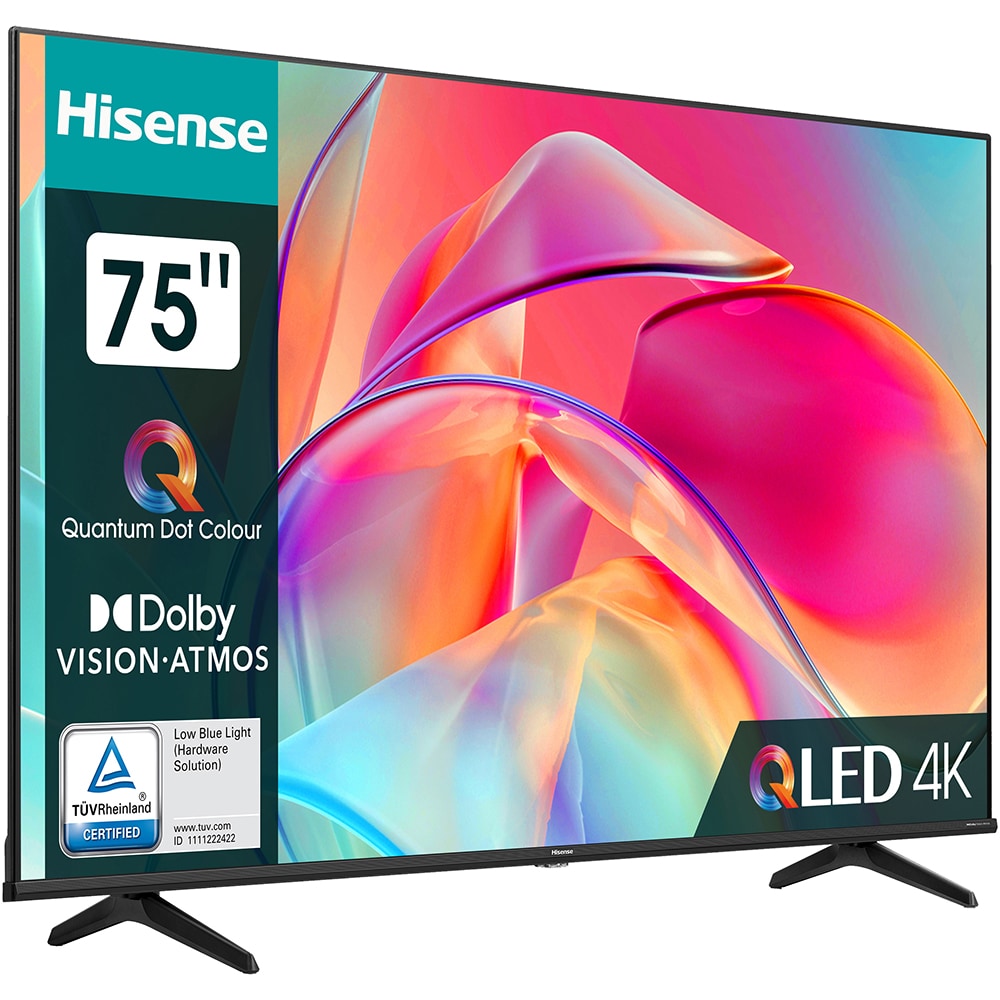Televizor QLED Smart HISENSE 75E7KQ, Ultra HD 4K, HDR, 189cm