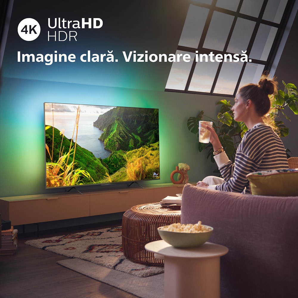 Televizor LED Smart PHILIPS 75PUS8118, Ultra HD 4K, HDR10, 189cm