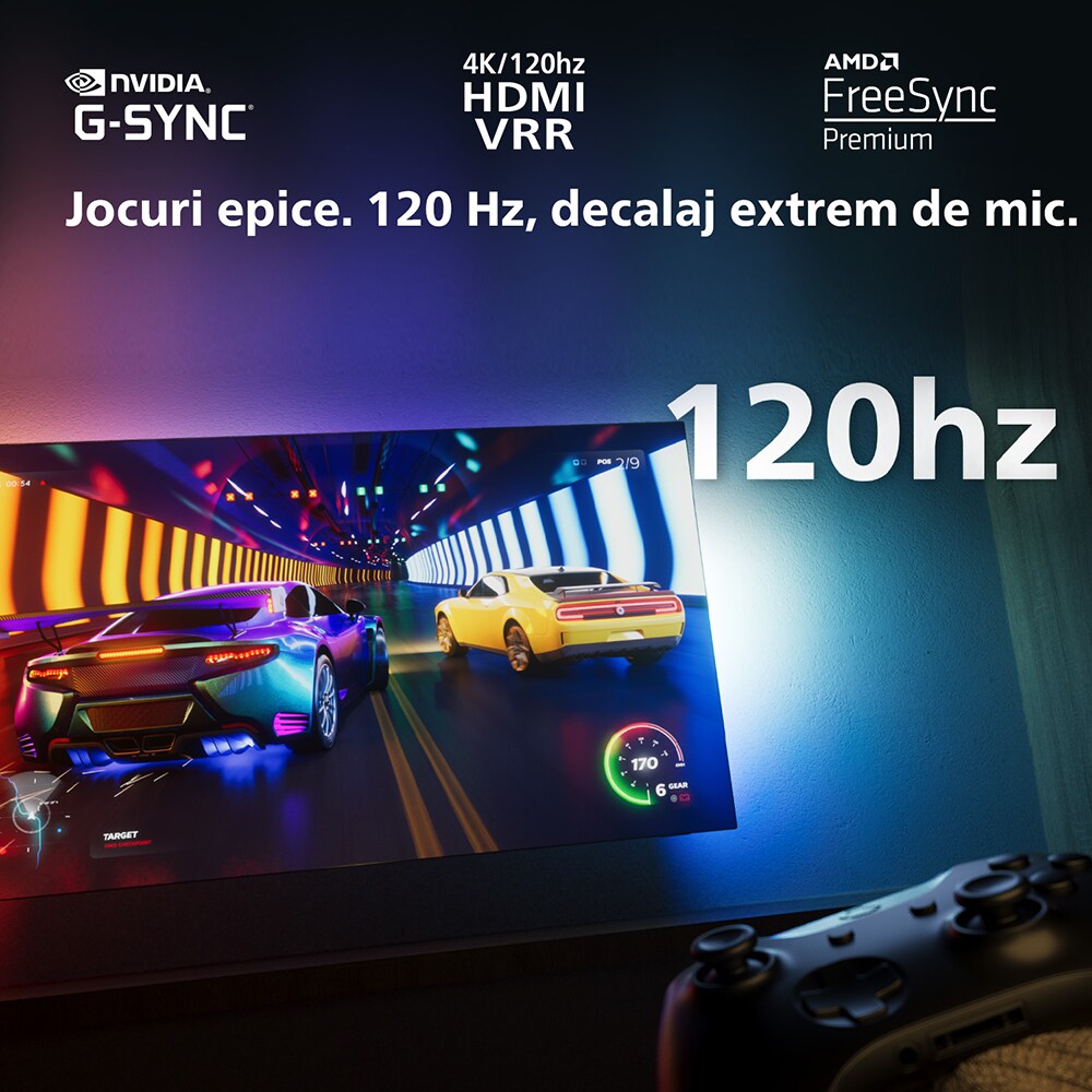 Televizor OLED Smart PHILIPS 77OLED818, Ultra HD 4K, HDR10+, 194cm