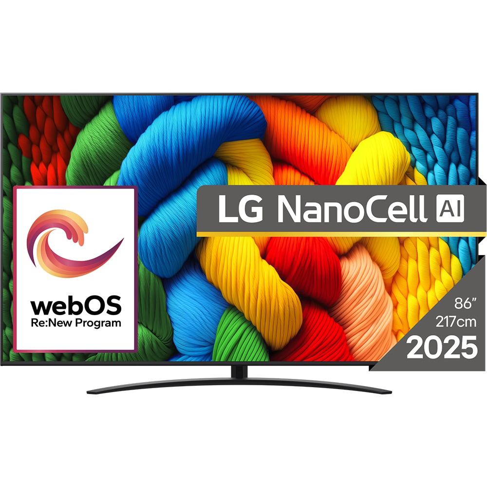 Televizor NanoCell Smart LG 86NANO81A3A, Ultra HD 4K, HDR, 218cm